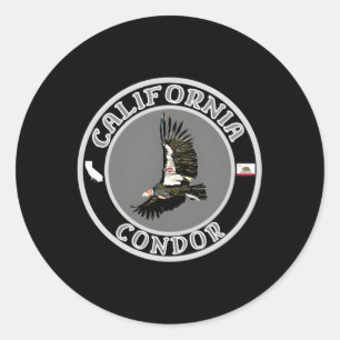California Condor Classic Round Sticker