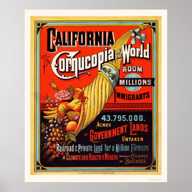 California - Cornucopia of the World Poster (Front)