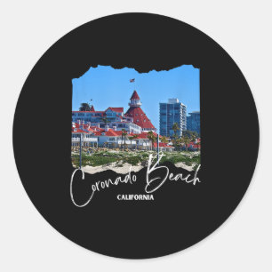 California Coronado Island _ Coronado Beach Classic Round Sticker