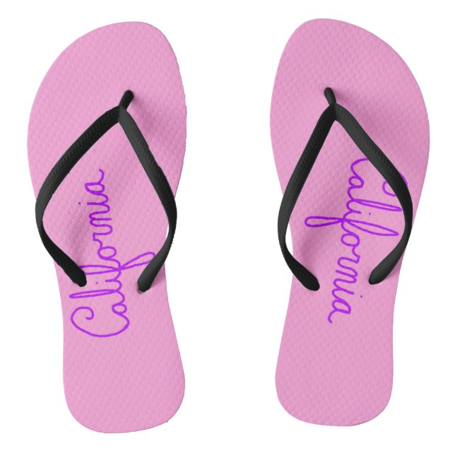 California Cursive Flip Flops (Footbed)
