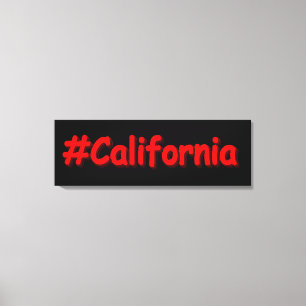 "#California " Cute Design. Buy Now Canvas Print