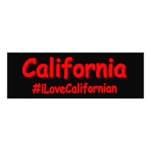 "California" Cute Design. Buy Now Photo Print