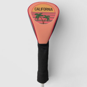 California Cute Design Gift Ideas Sunset Palms Golf Head Cover