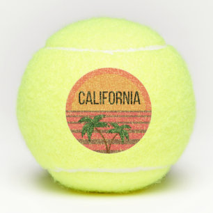 California Cute Design Gift Ideas Sunset Palms Tennis Balls