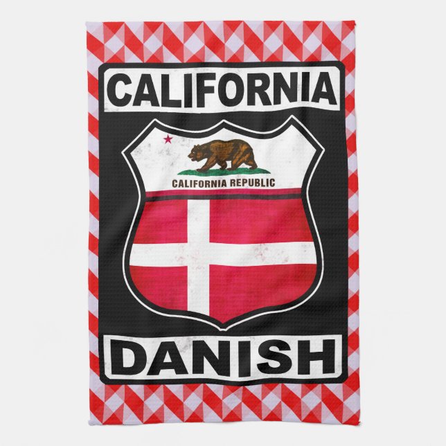 California Danish American Kitchen Towel (Vertical)