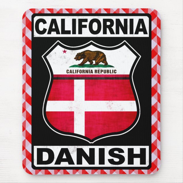 California Danish American Mousemat Mouse Pad (Front)