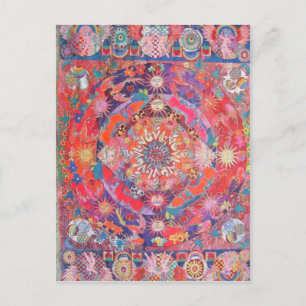 California Daze Mandala Postcard