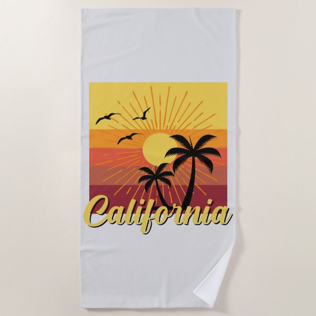 California Design - Beach Towel (Front)