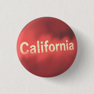 California Dream Vibes 1 Inch Round Button