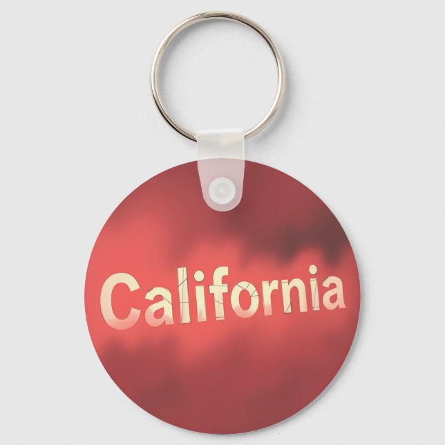 California Dream Vibes Keychain (Front)