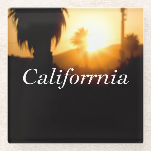 California Dreamin’ Glass Coaster (Front)