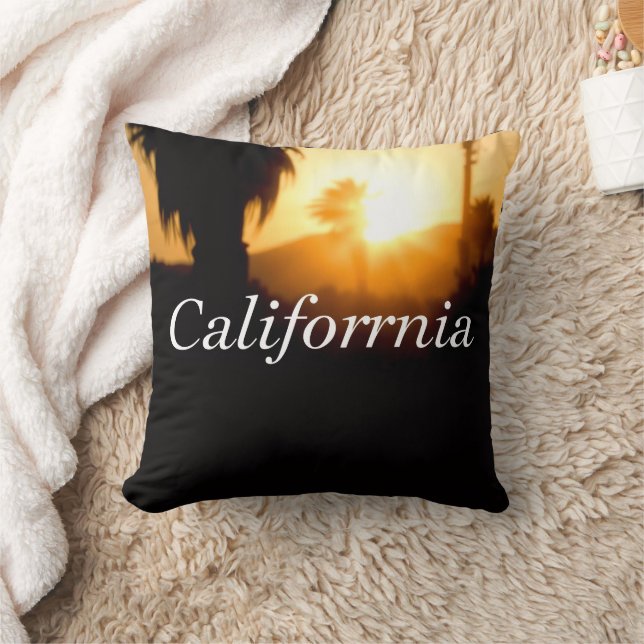 California Dreamin’ Throw Pillow (Blanket)
