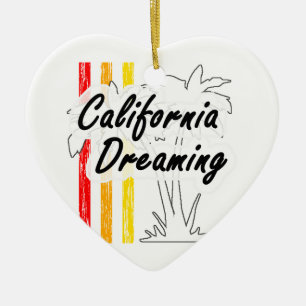 California Dreaming Ceramic Ornament