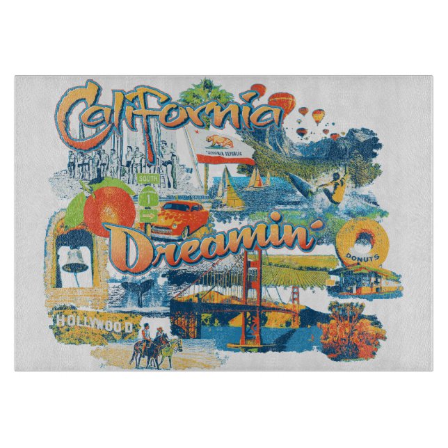 California Dreaming Cutting Board (Front)