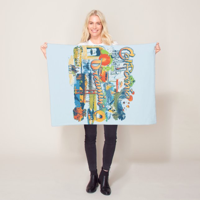 California Dreaming Fleece Blanket (In Situ)