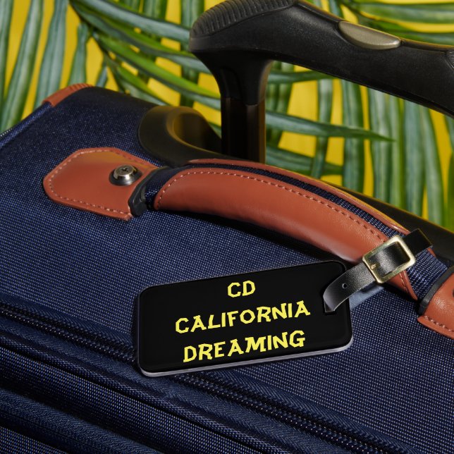 California Dreaming Monogram Luggage Tag (Front Insitu 3)
