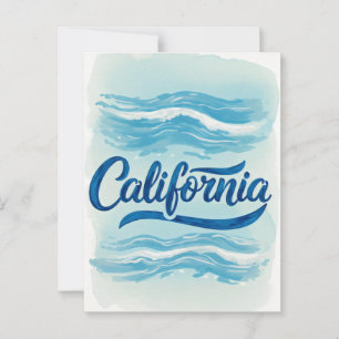 California Dreaming Postcard – Vintage Travel Vibe