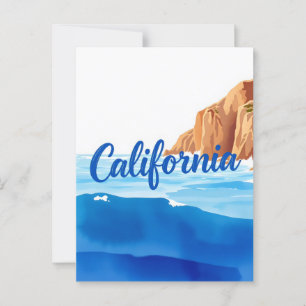 California Dreaming Postcard – Vintage Travel Vibe