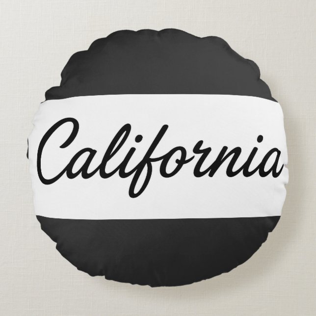 California Dreaming Round Pillow (Front)