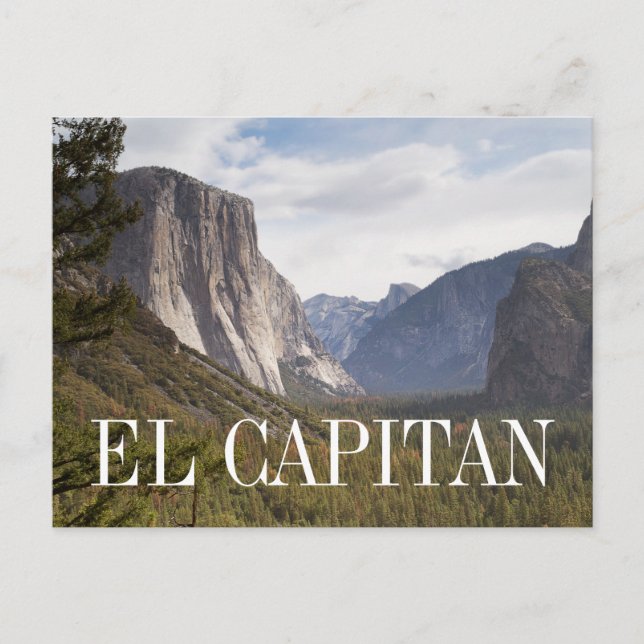 California El Capitan Yosemite National Park Postcard (Front)