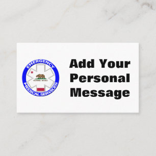 California Emergency Medical Services Business Card