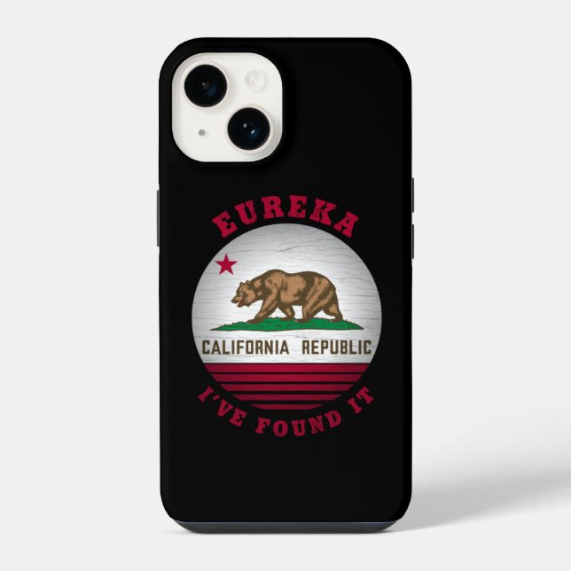 CALIFORNIA EUREKA STATE FLAG iPhone CASE (Back)