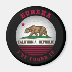 CALIFORNIA EUREKA STATE FLAG MAGNET