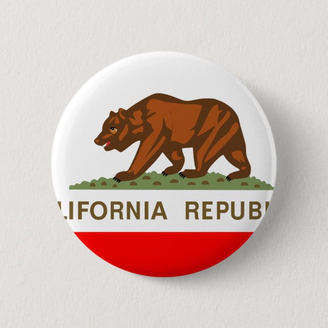 California Flag 2 Inch Round Button (Front)
