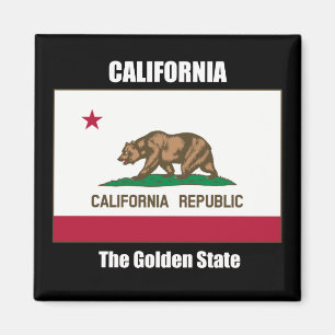California Flag and Slogan Magnet