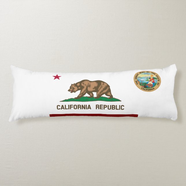 California flag body pillow (Front)