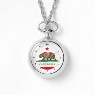 California & Flag, California fashion USA /design Watch