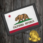 California flag fashion, USA patriots / sports Trifold Wallet<br><div class="desc">Patriotic Wallets featuring USA state of California fashion with Californian flag - love my country,  travel gifts,  grandpa birthday,  national patriots / sports fans</div>