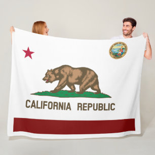 California flag fleece blanket