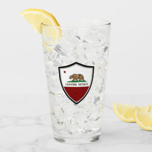 California flag glass