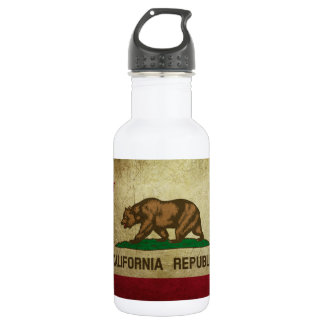 California Flag Grunge 532 Ml Water Bottle