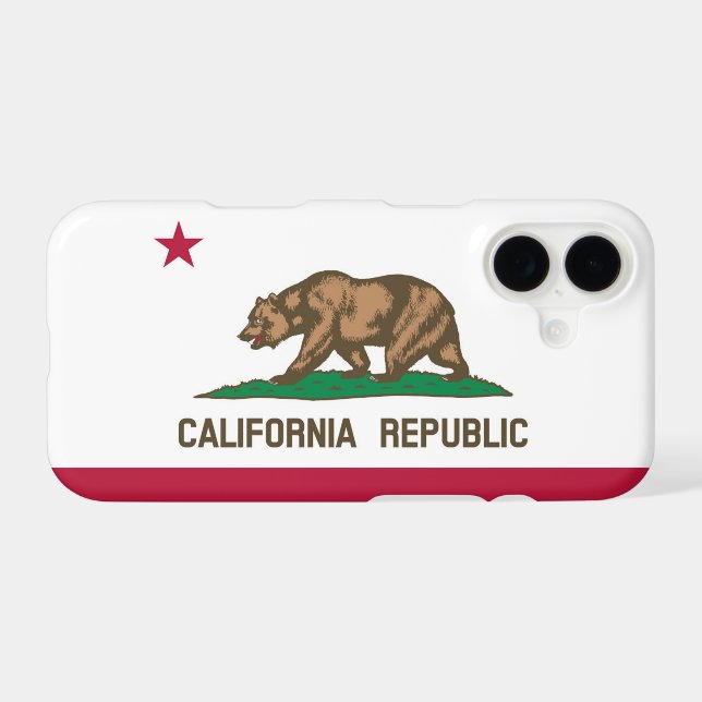 California flag iPhone case (Back Horizontal)