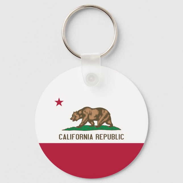 California Flag Keychain (Front)