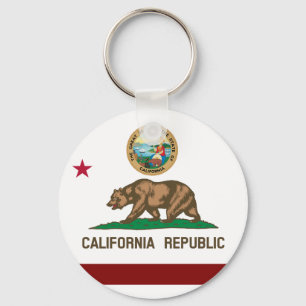California flag keychain
