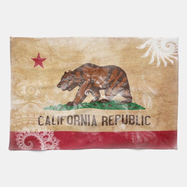 California Flag Kitchen Towel (Horizontal)