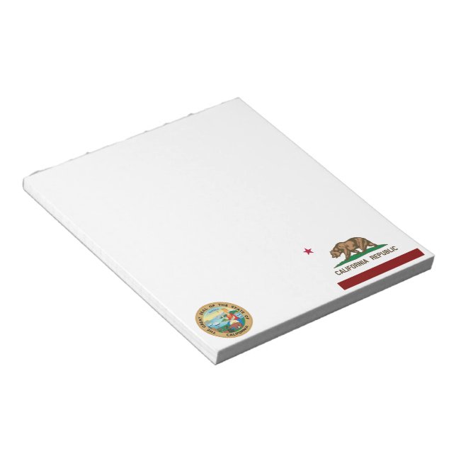 California flag notepad (Angled)