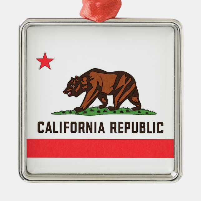 CALIFORNIA FLAG Ornament (Front)