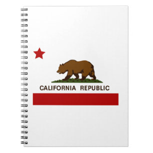California Flag Patriotic Notebook
