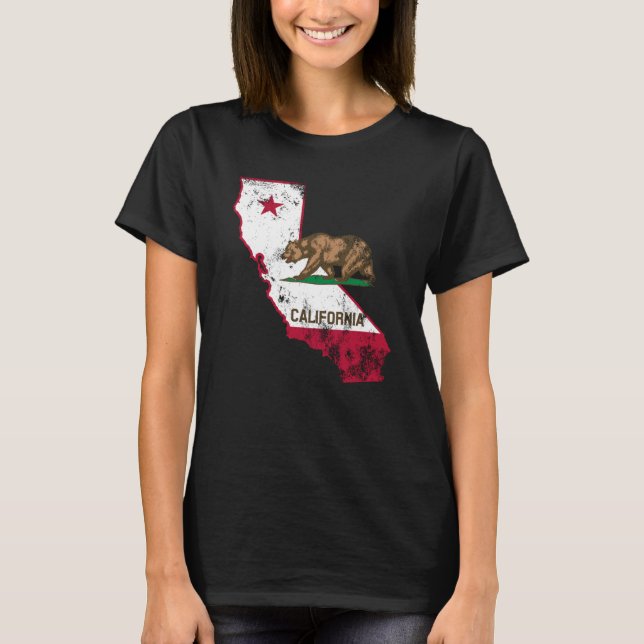 California Flag Patriotic T-Shirt (Front)