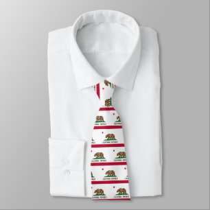 California flag pattern neck tie gift idea for him