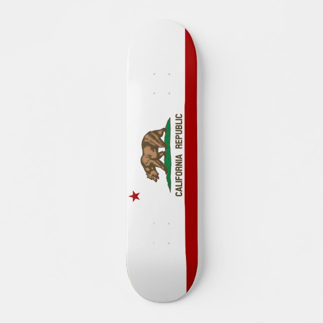 California flag skateboard (Front)