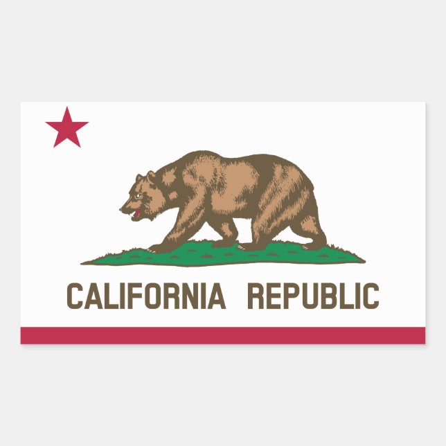 California Flag Sticker (Front)