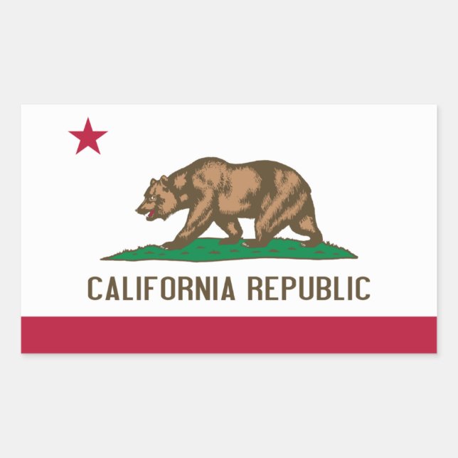 California Flag Sticker (Front)
