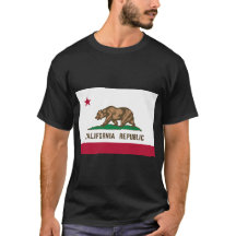 California flag T-shirt.