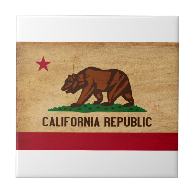 California Flag Tile (Front)
