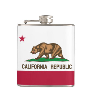 California Flag & travel California USA /sports Hip Flask